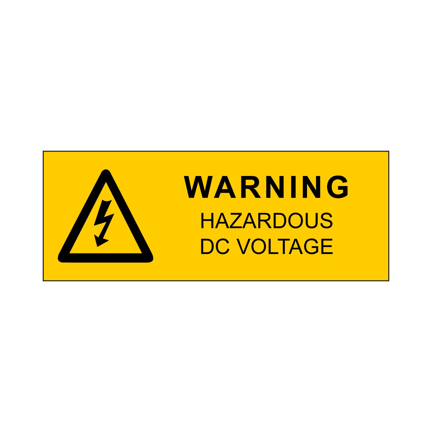 Warning: Hazardous DC Voltage