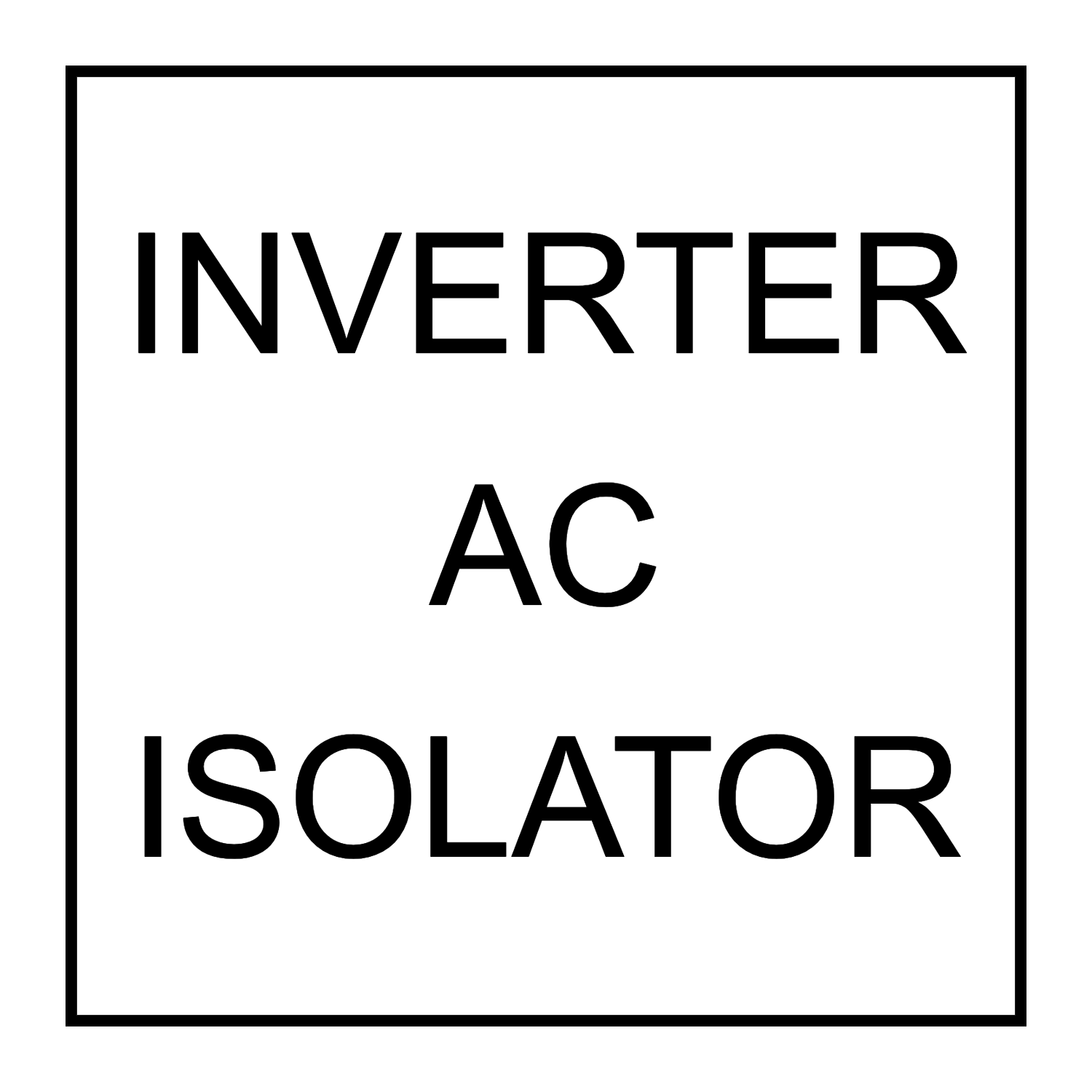 Inverter AC Isolator