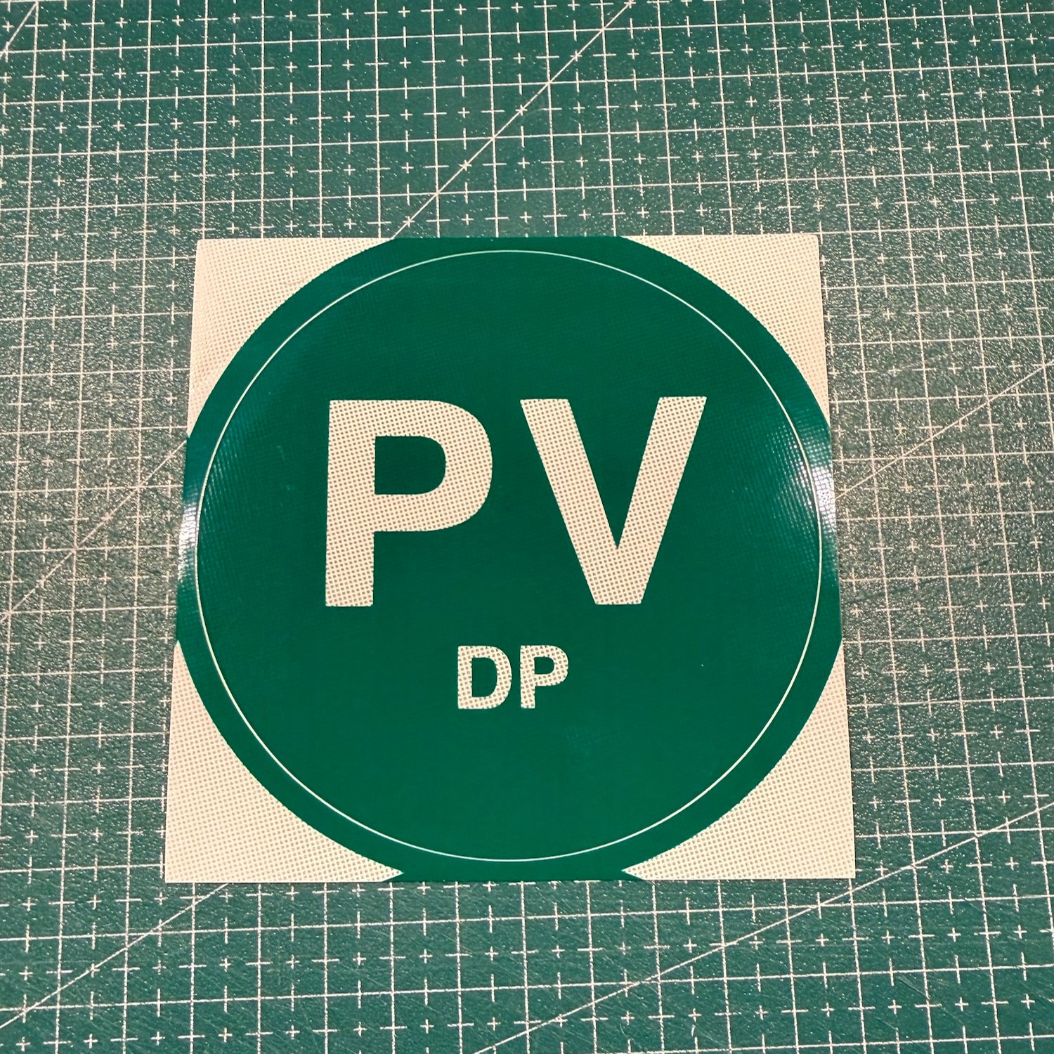 PV DP Green Class 2 Reflective Sticker Sign