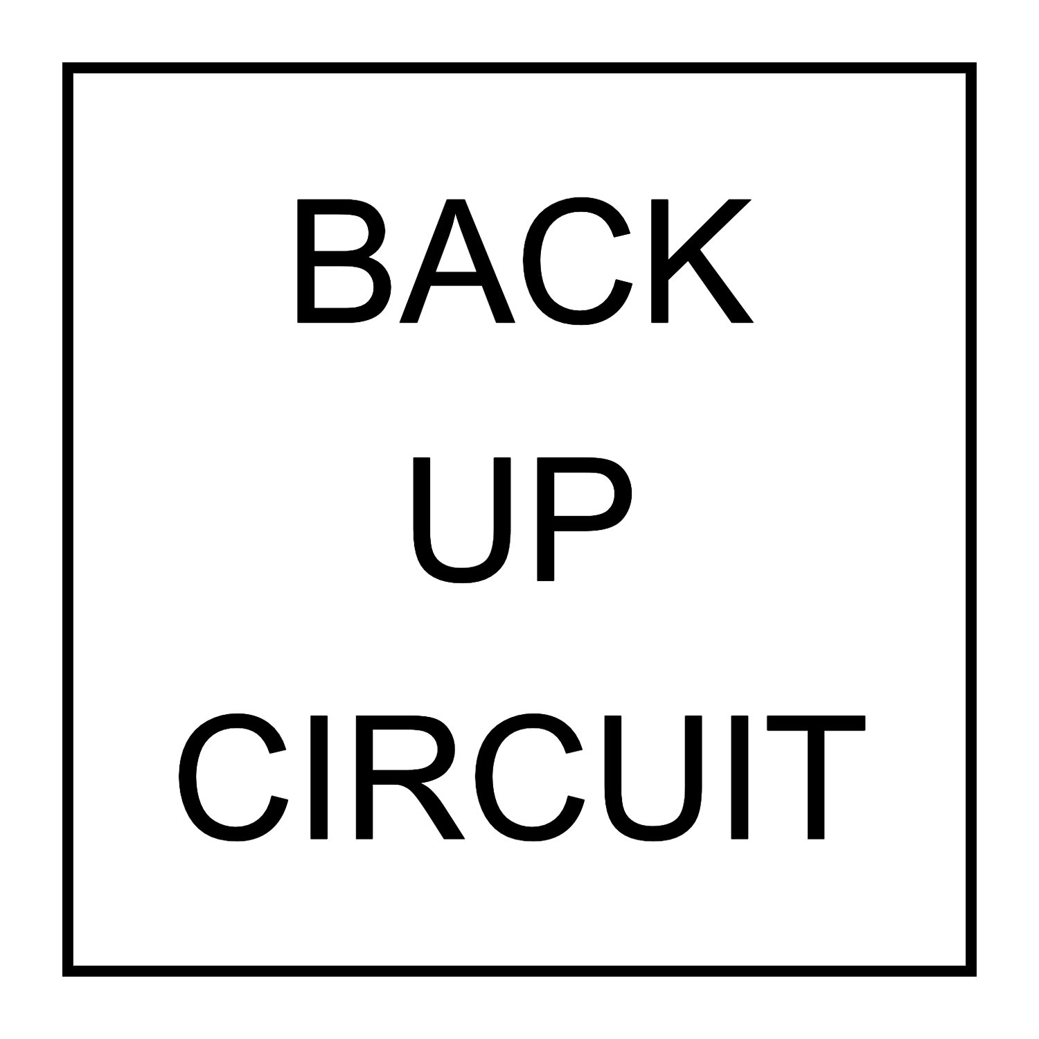 Back Up Circuit