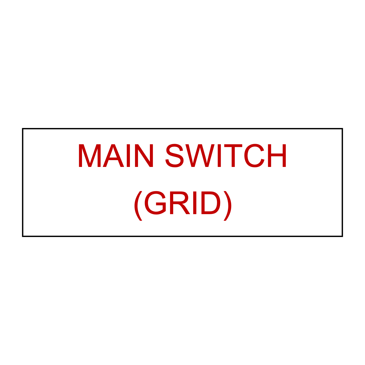 Main Switch (Grid)