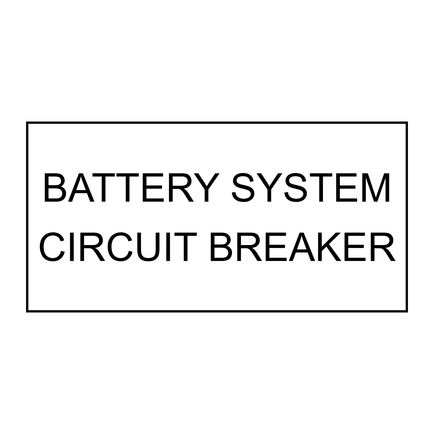 Battery System Circuit Breaker